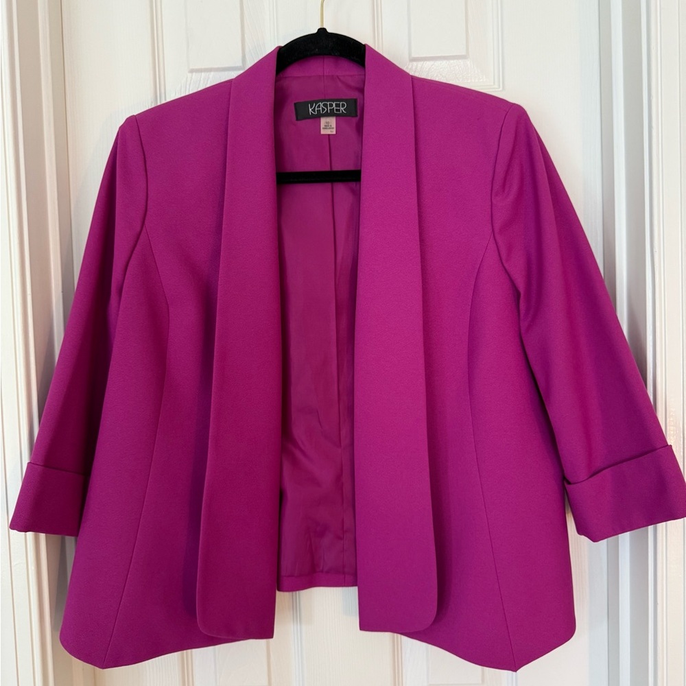 Kasper Pink Blazer Tailored Suit Jacket